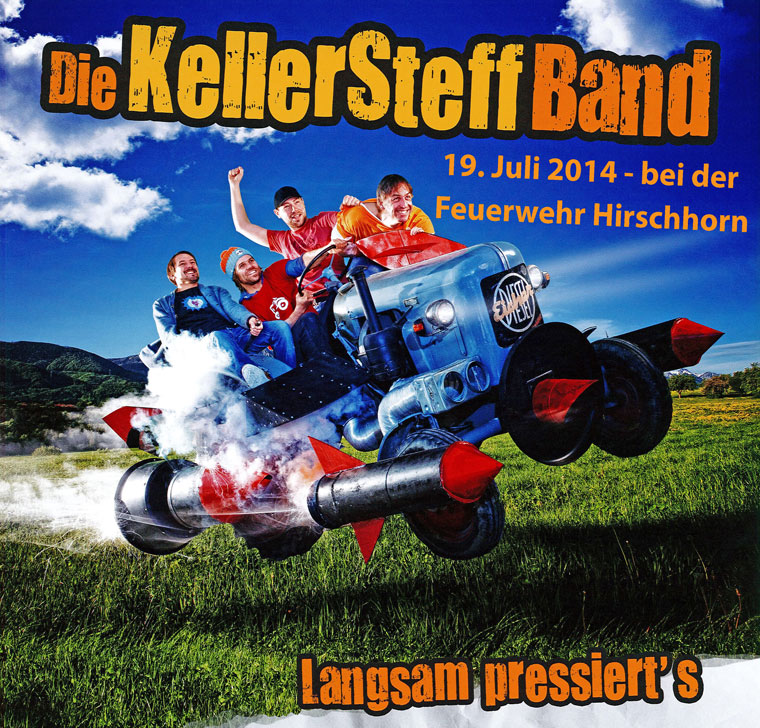 Keller Steff und Band mit "langsam pressiert´s" am 19.07.2014 in Hirschhorn